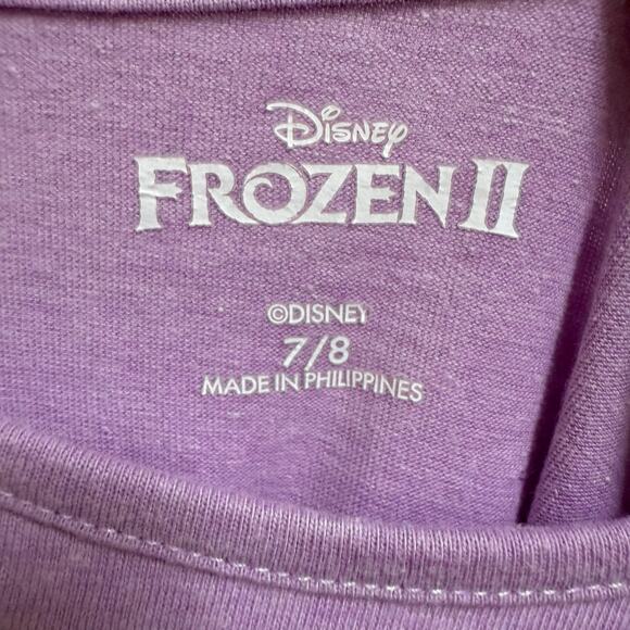 Disney Frozen II Sparkly Dress Anna Elsa Olaf Size 7/8 - Picture 8 of 9